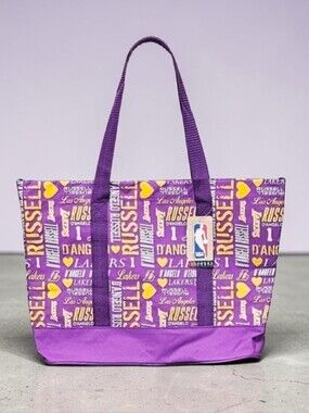 FOREVER COLLETABLES |  D'ANGELO RUSSELL L.A. LAKERS NBA LARGE TOTE B…   …